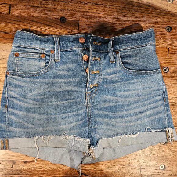 Madewell Button up Jean Shorts - Picture 1 of 4